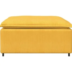 vidaXL modulær sofa fodskammel modul 100x100x48 cm lysegul