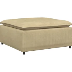 vidaXL modulær sofa fodskammel modul 100x100x48 cm grågrøn