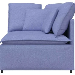 vidaXL modulsofa hjørnemodul med hynder 100 cm jeansblå