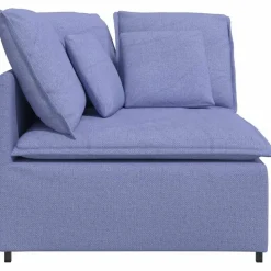 vidaXL modulsofa hjørnemodul med hynder 100 cm jeansblå