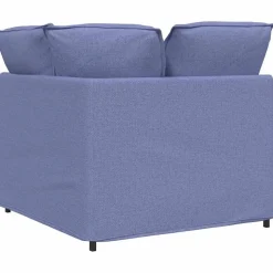 vidaXL modulsofa hjørnemodul med hynder 100 cm jeansblå
