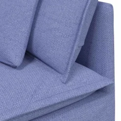 vidaXL modulsofa hjørnemodul med hynder 100 cm jeansblå