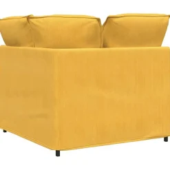 vidaXL modulsofa hjørnemodul med hynder 100 cm lysegul