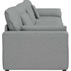 vidaXL modulsofa med hynder lysegrå