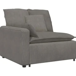 vidaXL modulsofa med hynder lysegrå