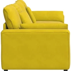 vidaXL modulsofa med hynder gul