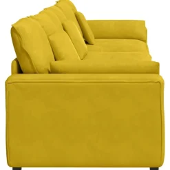 vidaXL modulsofa med hynder gul