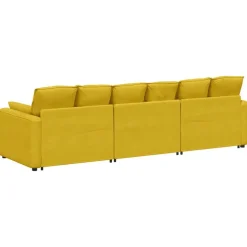 vidaXL modulsofa med hynder gul