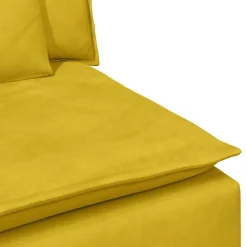 vidaXL modulsofa med hynder gul
