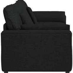 vidaXL modulsofa med hynder sort