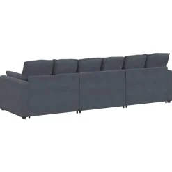vidaXL modulsofa med hynder mørkegrå