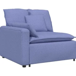vidaXL modulsofa med hynder jeansblå