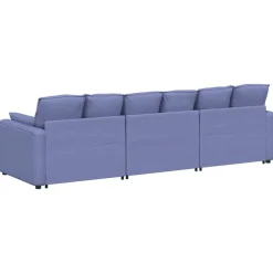 vidaXL modulsofa med hynder jeansblå