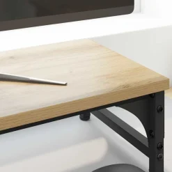 vidaXL Monitor Stativ Artisan Egetræ 55 x 23 x 14 cm Konstrueret træ