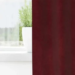 vidaXL Mørklægningsgardiner 2 pcs Vinrød 140 x 140 cm Fløjl