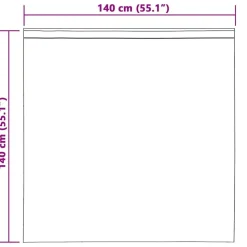 vidaXL Mørklægningsgardiner 2 pcs Vinrød 140 x 140 cm Fløjl