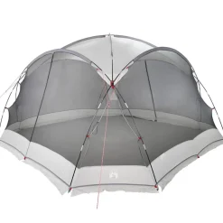 vidaXL Myggenetstelt Grå 434 x 434 x 230 cm Polyester og Fiberglass