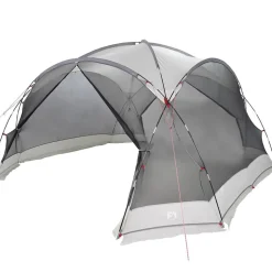 vidaXL Myggenetstelt Grå 434 x 434 x 230 cm Polyester og Fiberglass