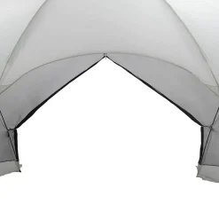 vidaXL Myggenetstelt Grå 434 x 434 x 230 cm Polyester og Fiberglass