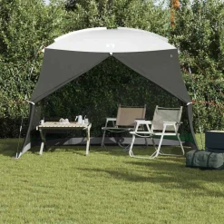 vidaXL Myggenetstelt Grå 320 x 320 x 218 cm Polyester og Fiberglass