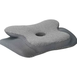 vidaXL Nakkepude Grå Memory Skum 58 x 38 x 12 cm