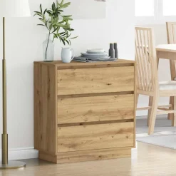 vidaXL Natskab Artisan Egetræ 71 x 34,5 x 75 cm Konstrueret træ