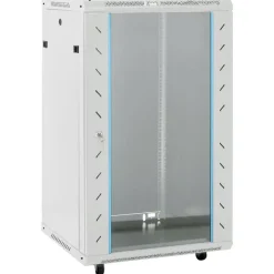 vidaXL netværksskab med drejelige fødder 18U 19" IP20 60x60x100 cm