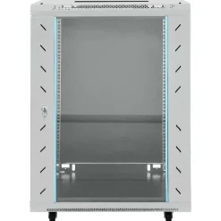 vidaXL Netværksskab med opbevaring Grå 60 x 60 x 80 cm Stål