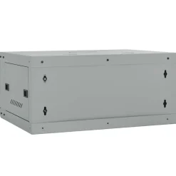 vidaXL Netværksskab med opbevaring Grå 60 x 35 x 28 cm Stål