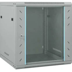 vidaXL Netværksskab med opbevaring Grå 60 x 45 x 65 cm Stål