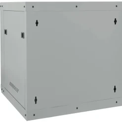 vidaXL Netværksskab med opbevaring Grå 53 x 60 x 60 cm Stål