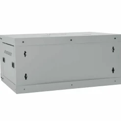 vidaXL Netværksskab med opbevaring Grå 60 x 45 x 28 cm Stål