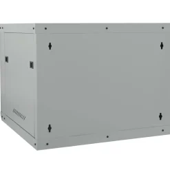 vidaXL Netværksskab med opbevaring Grå 60 x 60 x 50 cm Stål