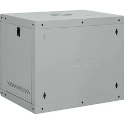 vidaXL Netværksskab med opbevaring Grå 53 x 45 x 45 cm Stål