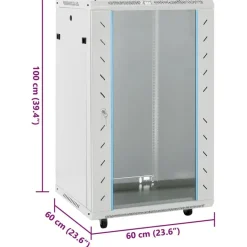 vidaXL netværksskab 60x60x120 cm 18U 19