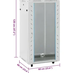 vidaXL netværksskab 60x60x120 cm 22U 19