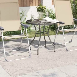 vidaXL Områdetæpper Rektangulær PALMERAS Beige 80 x 150 cm Polyester