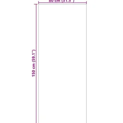 vidaXL Områdetæpper Rektangulær PALMERAS Beige 80 x 150 cm Polyester