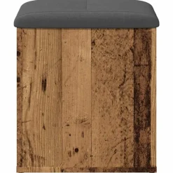 vidaXL opbevaringsbænk 42x42x45 cm konstrueret træ antikt træ