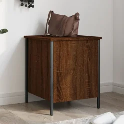 vidaXL opbevaringsbænk 40x42,5x50 cm konstrueret træ brun egetræsfarve