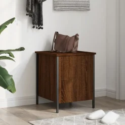 vidaXL opbevaringsbænk 40x42,5x50 cm konstrueret træ brun egetræsfarve