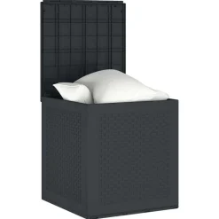 vidaXL Opbevaringskasse Antracit 55 x 53 x 57 cm Polypropylen