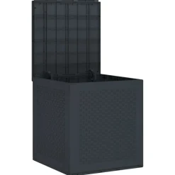 vidaXL Opbevaringskasse Antracit 55 x 53 x 57 cm Polypropylen