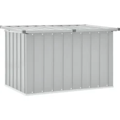 vidaXL opbevaringskasse til haven 109x67x65 cm grå