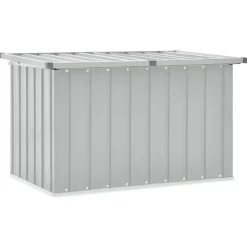 vidaXL opbevaringskasse til haven 109x67x65 cm grå
