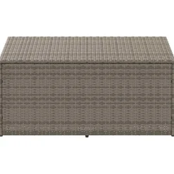 vidaXL opbevaringskasse til haven grå 110x50x58 cm polyrattan