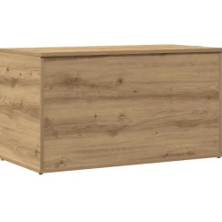 vidaXL opbevaringskasse 84x42x46 cm konstrueret træ kunsteg