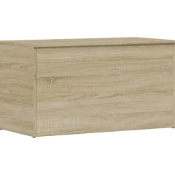 vidaXL opbevaringskasse 84x42x46 cm konstrueret træ sonoma-eg