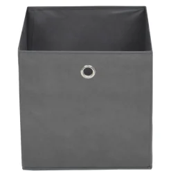 vidaXL opbevaringskasser 4 stk. 32x32x32 cm ikke-vævet stof grey