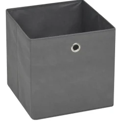 vidaXL opbevaringskasser 4 stk. 32x32x32 cm ikke-vævet stof grey